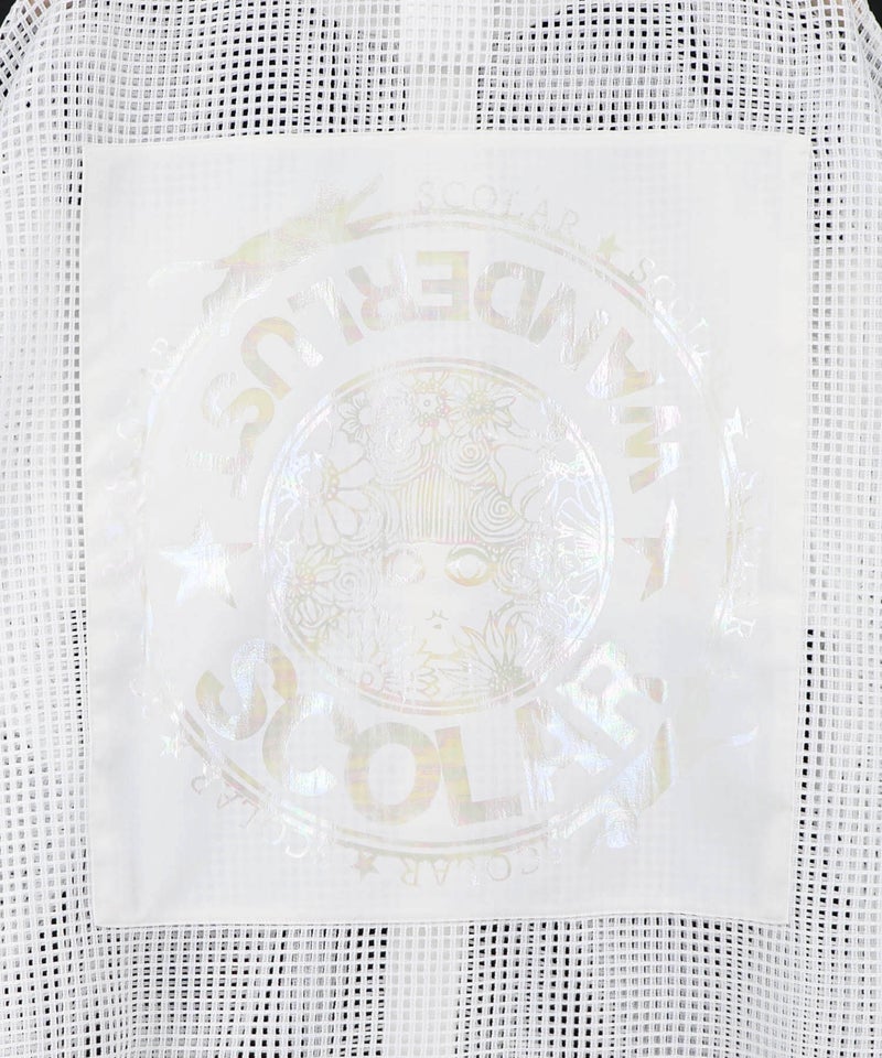 アップリケ付きメッシュレースシアーブルゾン-14