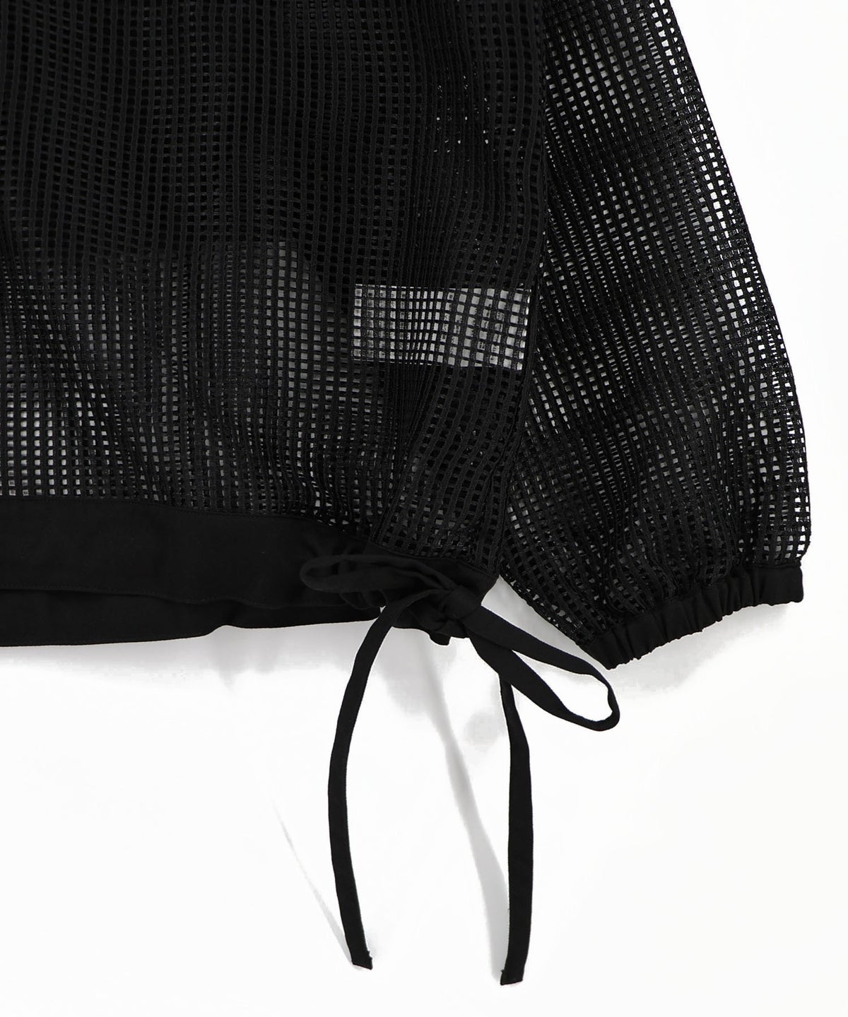 アップリケ付きメッシュレースシアーブルゾン-21