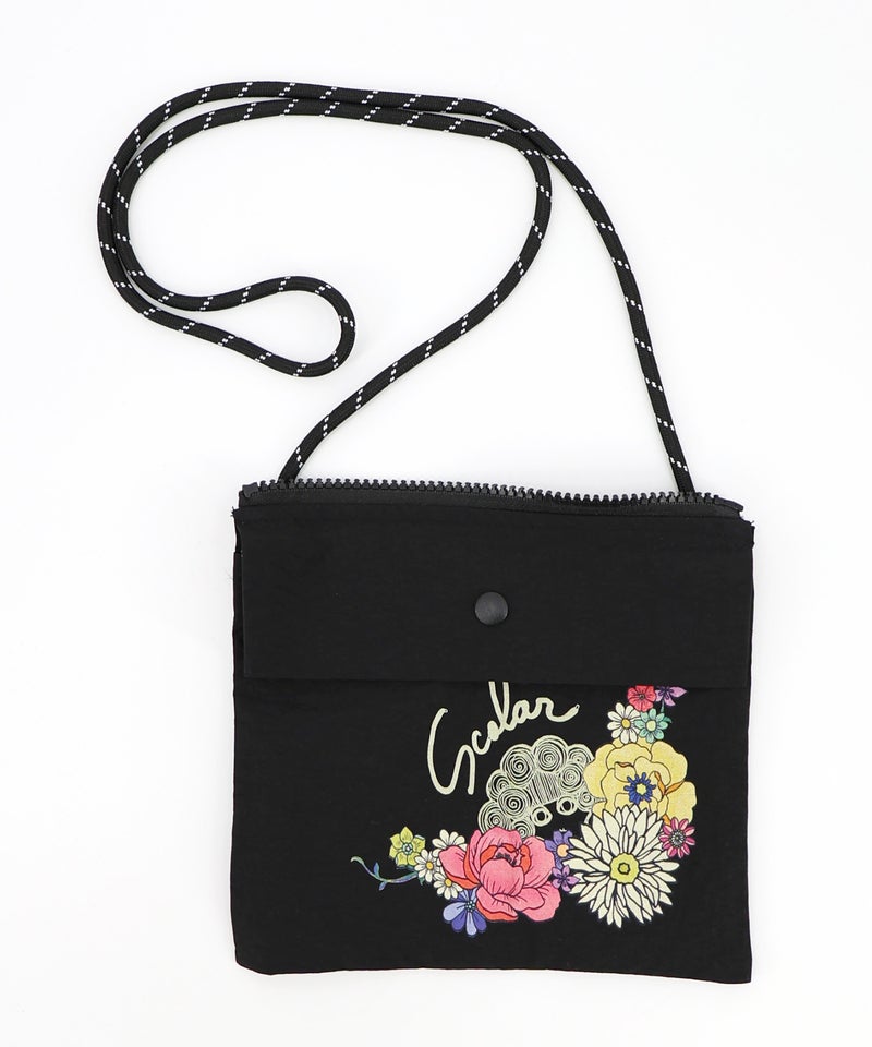 取り外し可能サコッシュ付き ポップ柄配色ワンピース-18