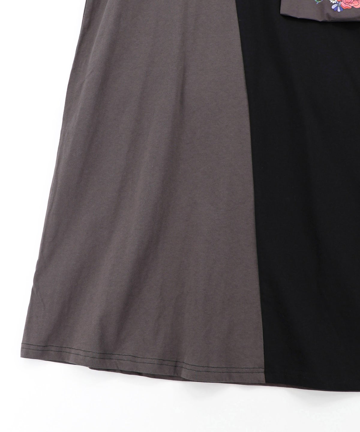 取り外し可能サコッシュ付き ポップ柄配色ワンピース-25