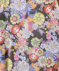 トマトにゃんこ×花柄 接触冷感パーカー-17