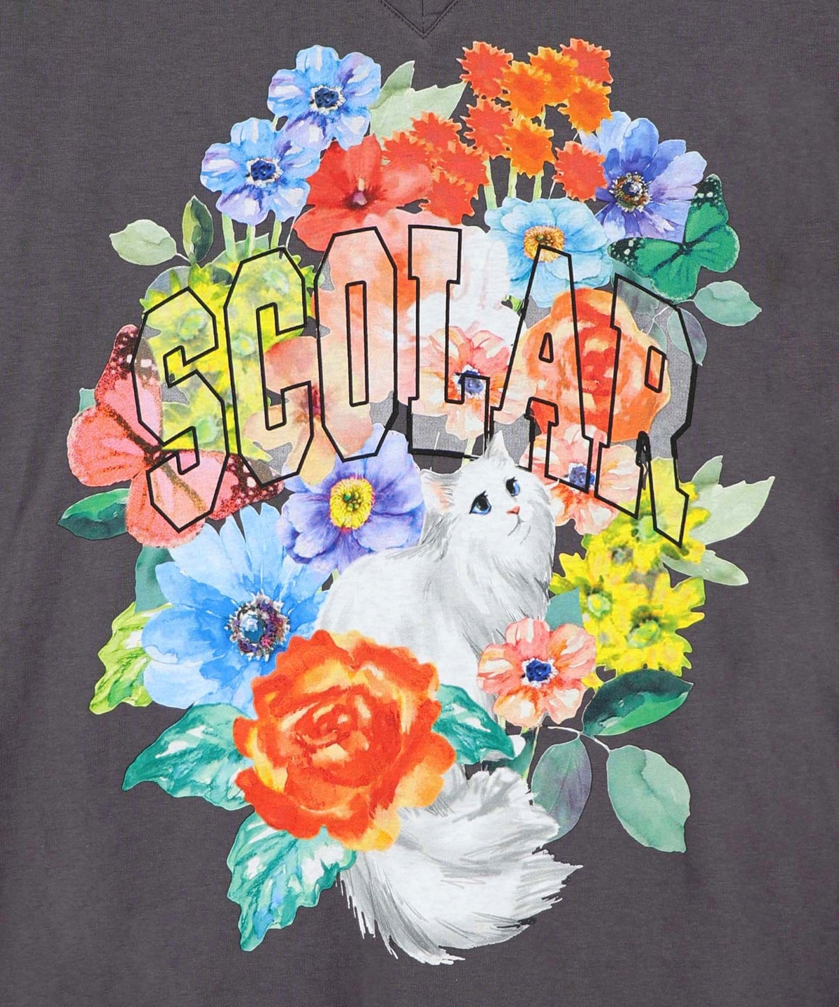 花ネコプリント 接触冷感ワンピース-9