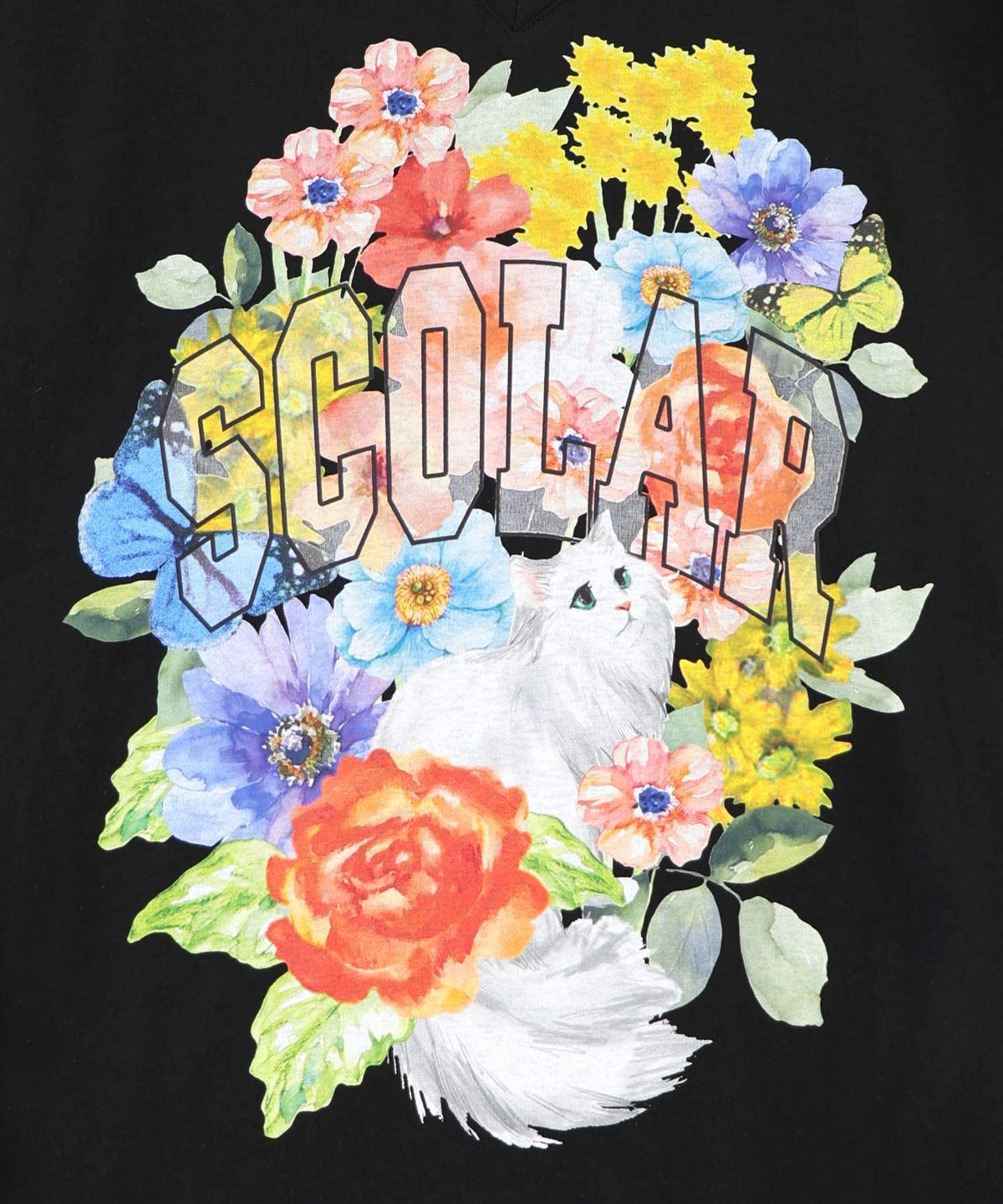 花ネコプリント 接触冷感ワンピース-11