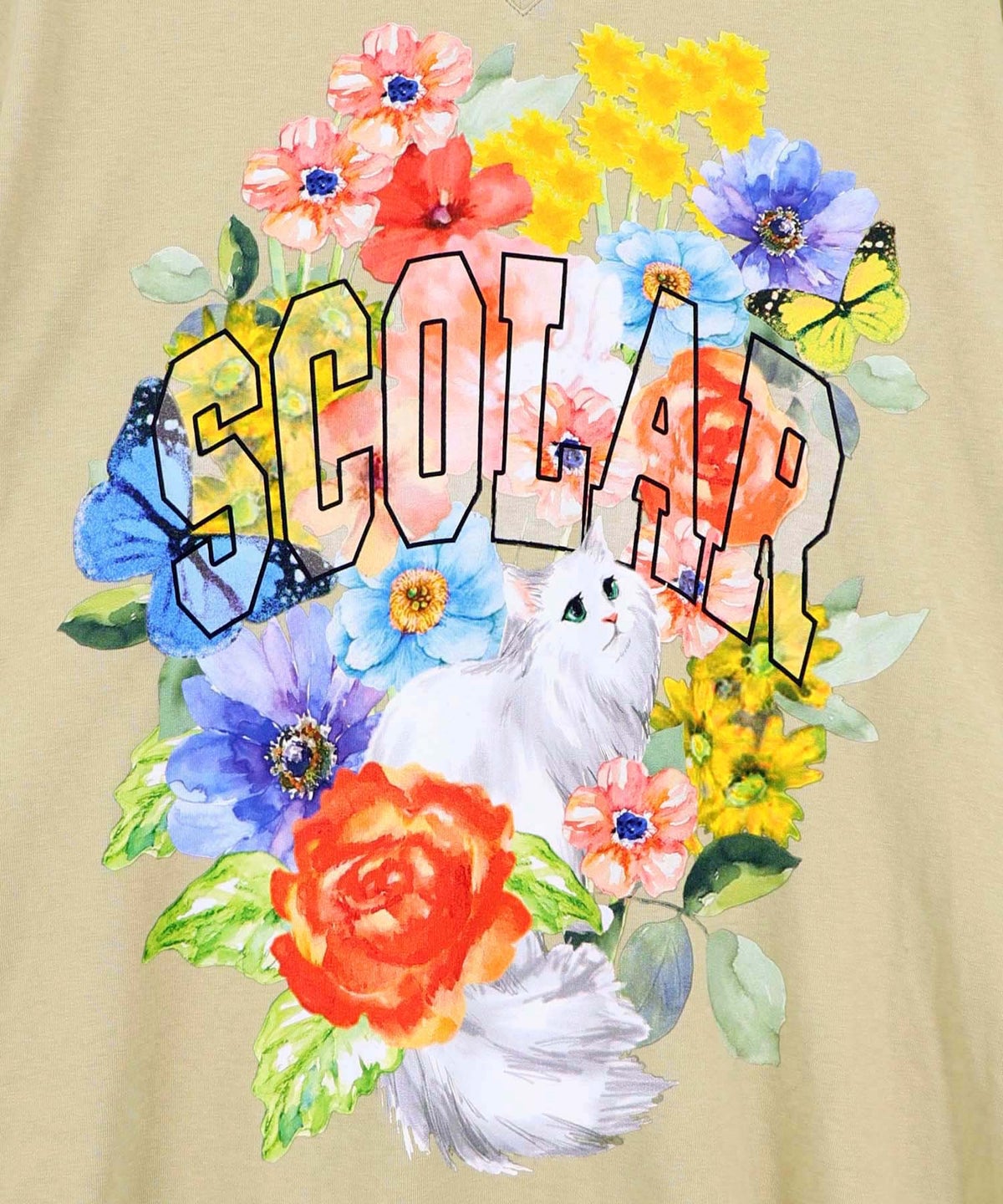 花ネコプリント 接触冷感ワンピース-13