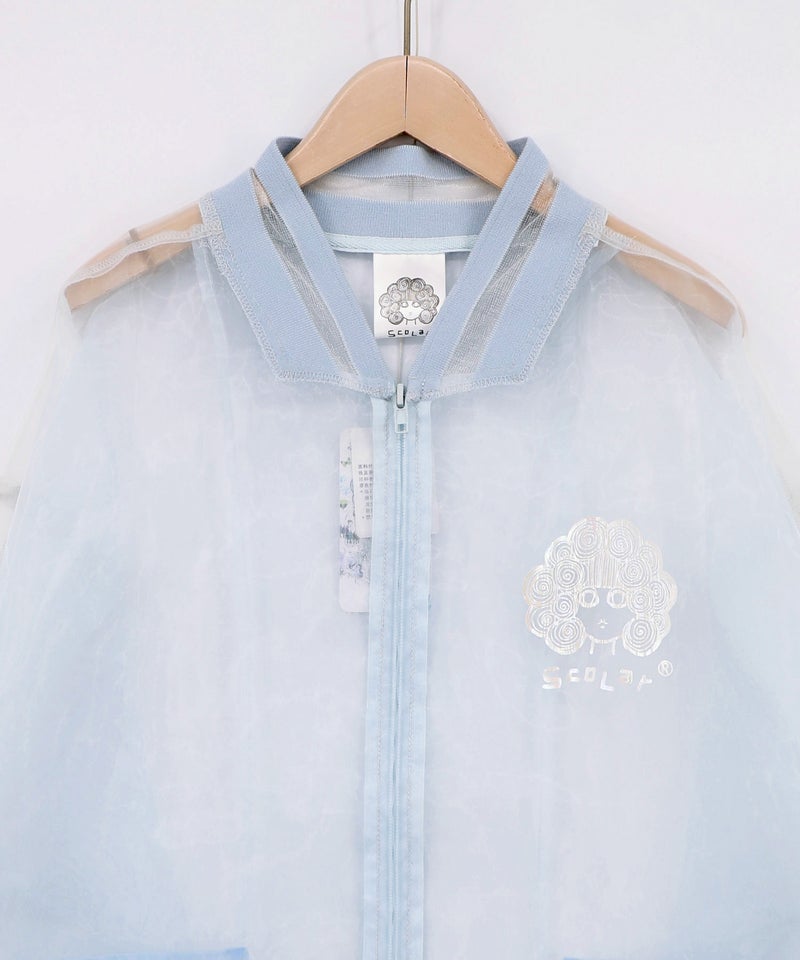 オーガンジー×ナイロン 異素材シアーブルゾン-16