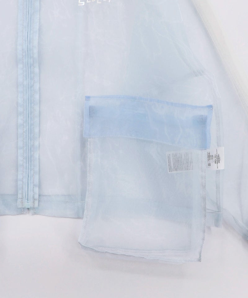 オーガンジー×ナイロン 異素材シアーブルゾン-18