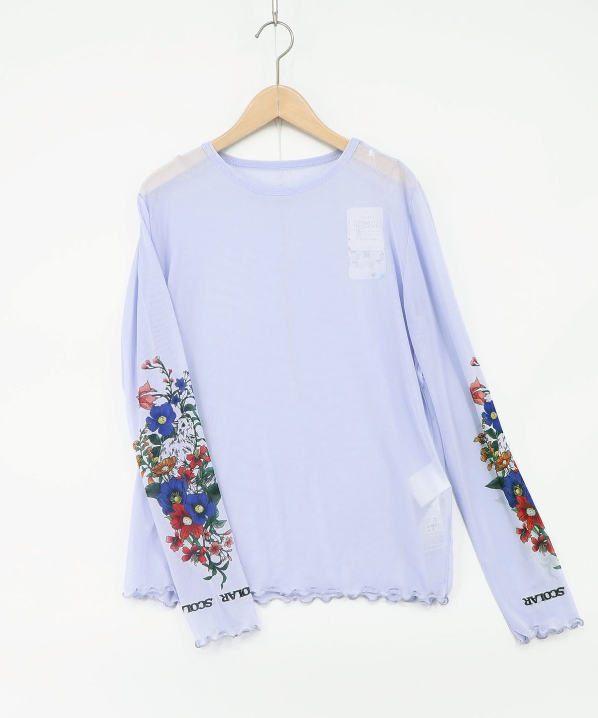 花ネコプリント袖チュールインナー-6