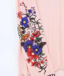 花ネコプリント袖チュールインナー-11