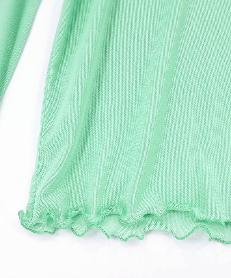 花ネコプリント袖チュールインナー-16