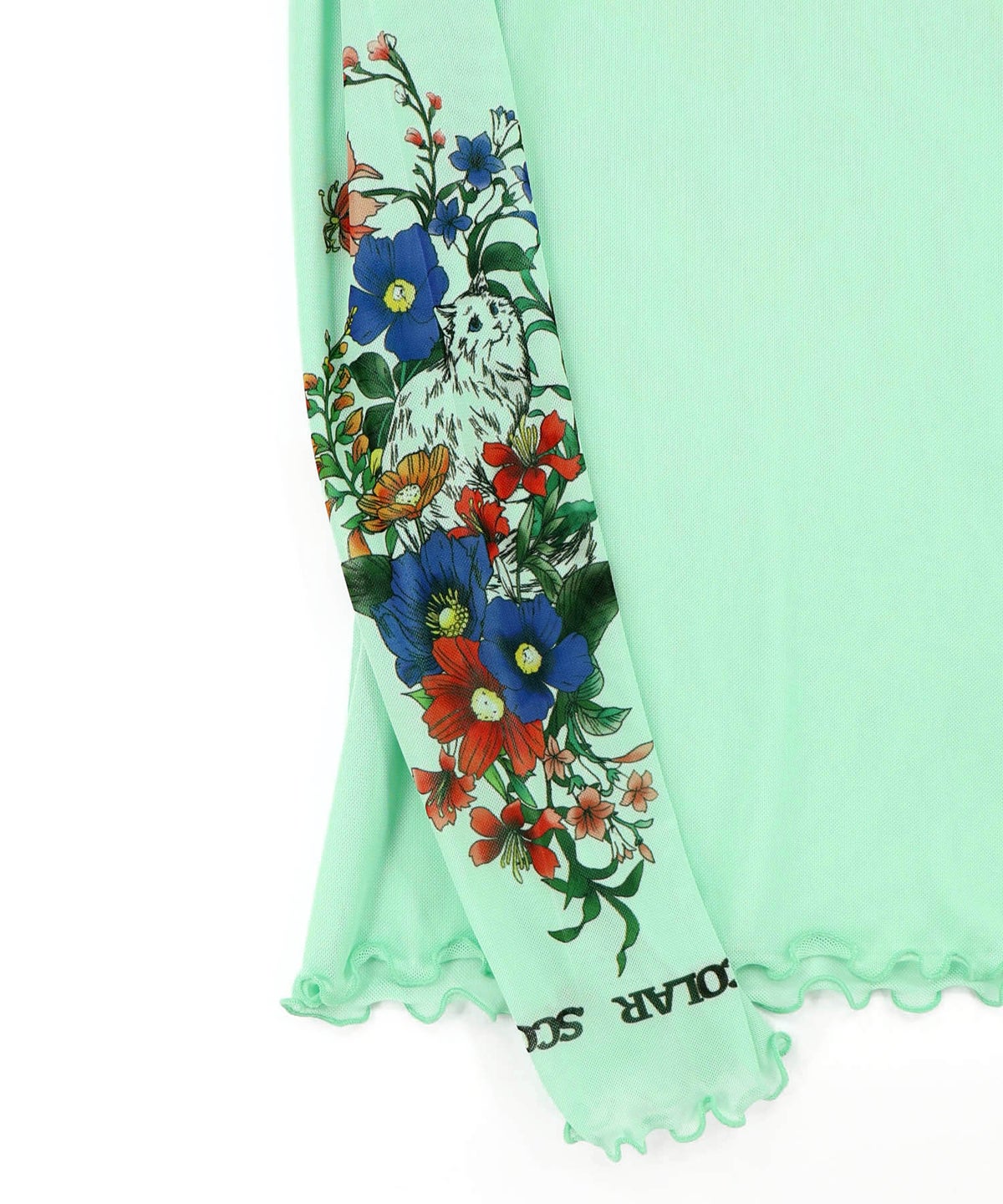 花ネコプリント袖チュールインナー-18