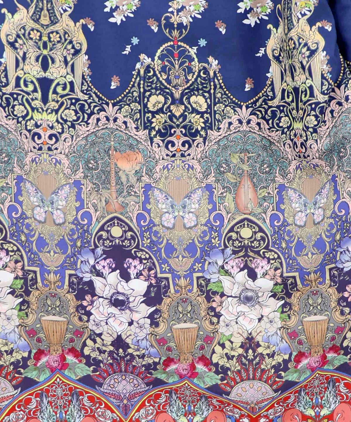 デニム×ストライプ×総柄パンツ-16