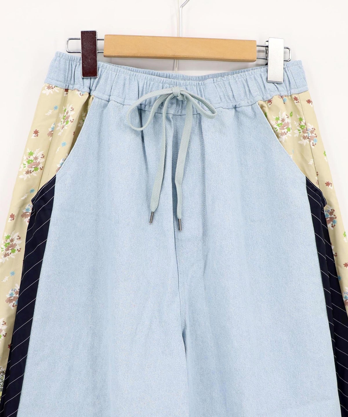 デニム×ストライプ×総柄パンツ-17