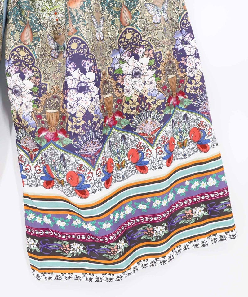 デニム×ストライプ×総柄パンツ-21