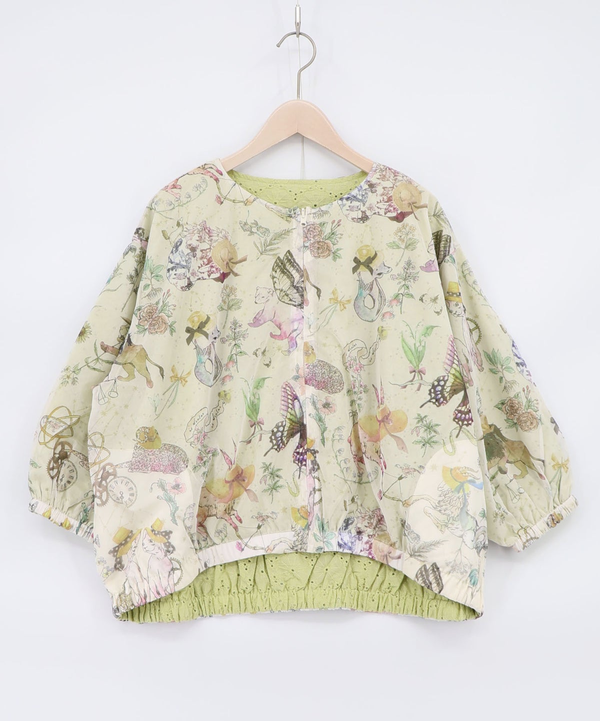 星座柄チュール×刺繍 コットンリバーシブルブルゾン-13