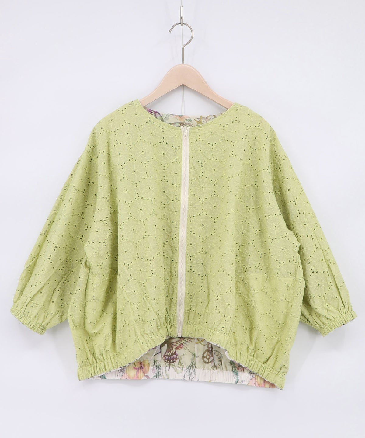 星座柄チュール×刺繍 コットンリバーシブルブルゾン-14