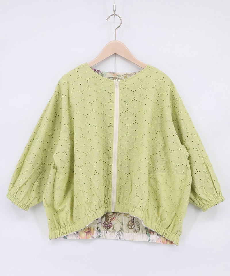 星座柄チュール×刺繍 コットンリバーシブルブルゾン-14