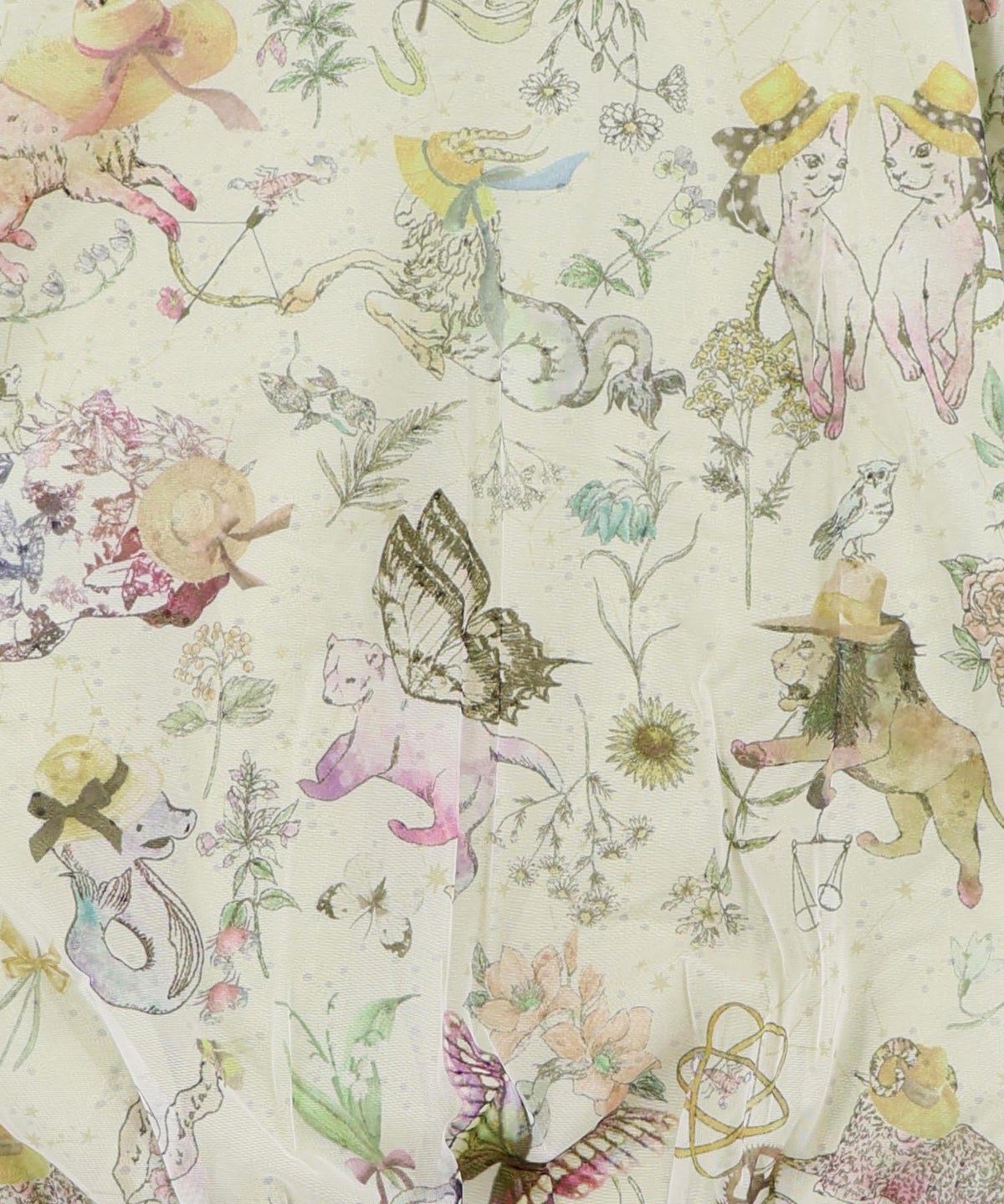 星座柄チュール×刺繍 コットンリバーシブルブルゾン-15