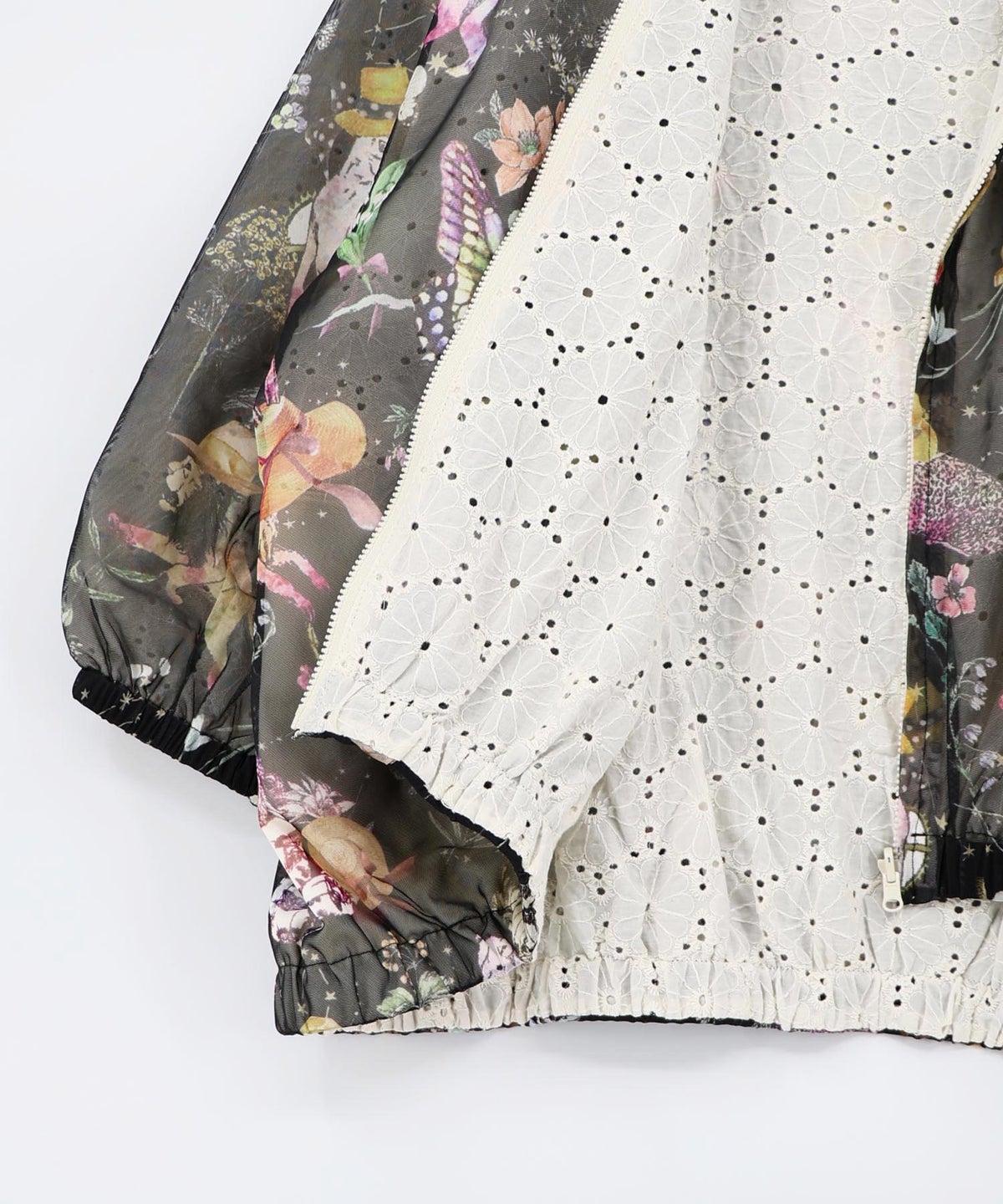 星座柄チュール×刺繍 コットンリバーシブルブルゾン-23