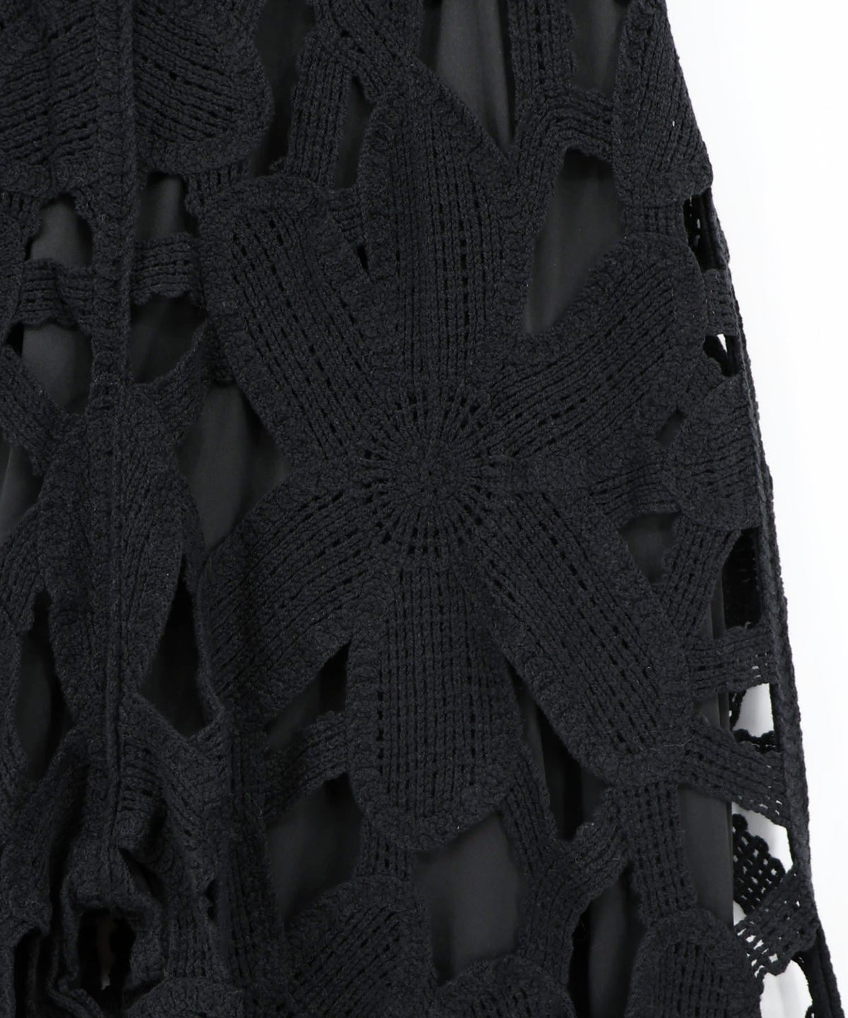 かぎ針風 大花レース編みパンツ-13