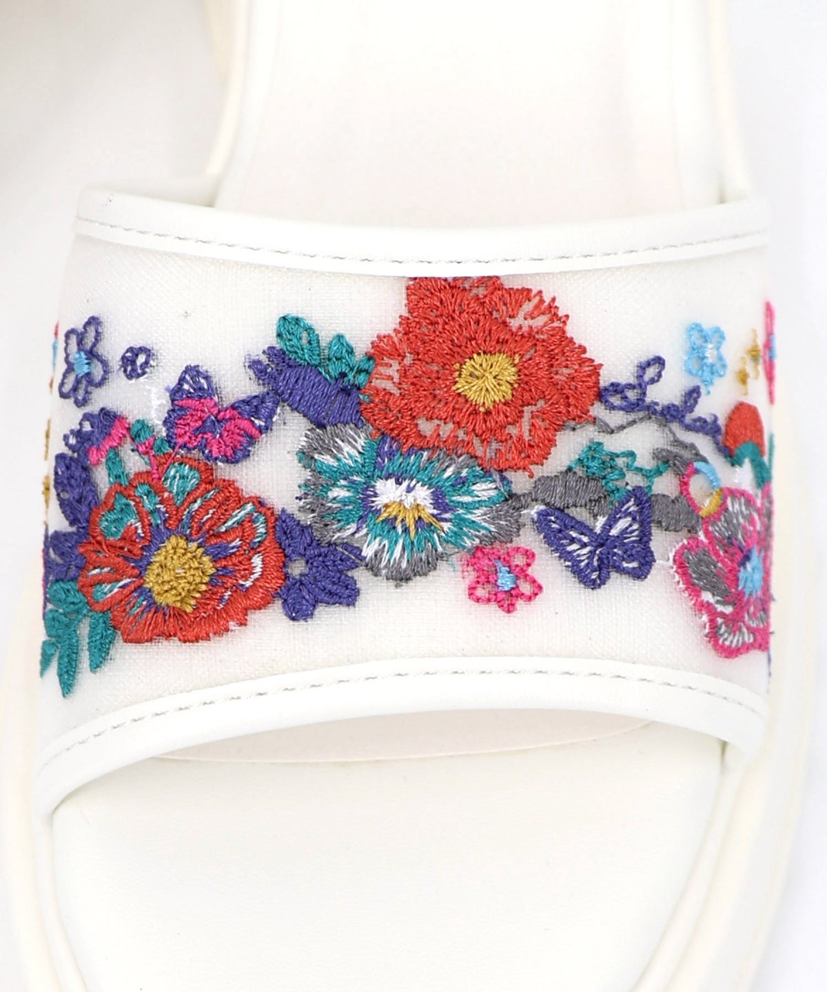 花柄刺繍サンダル-13