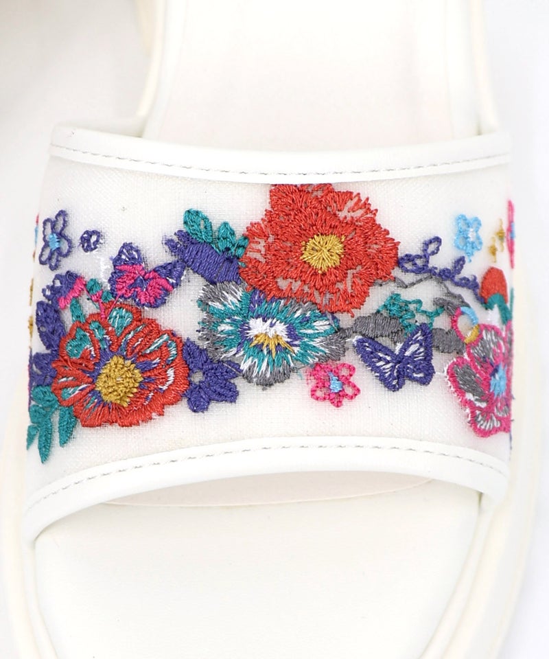花柄刺繍サンダル-13