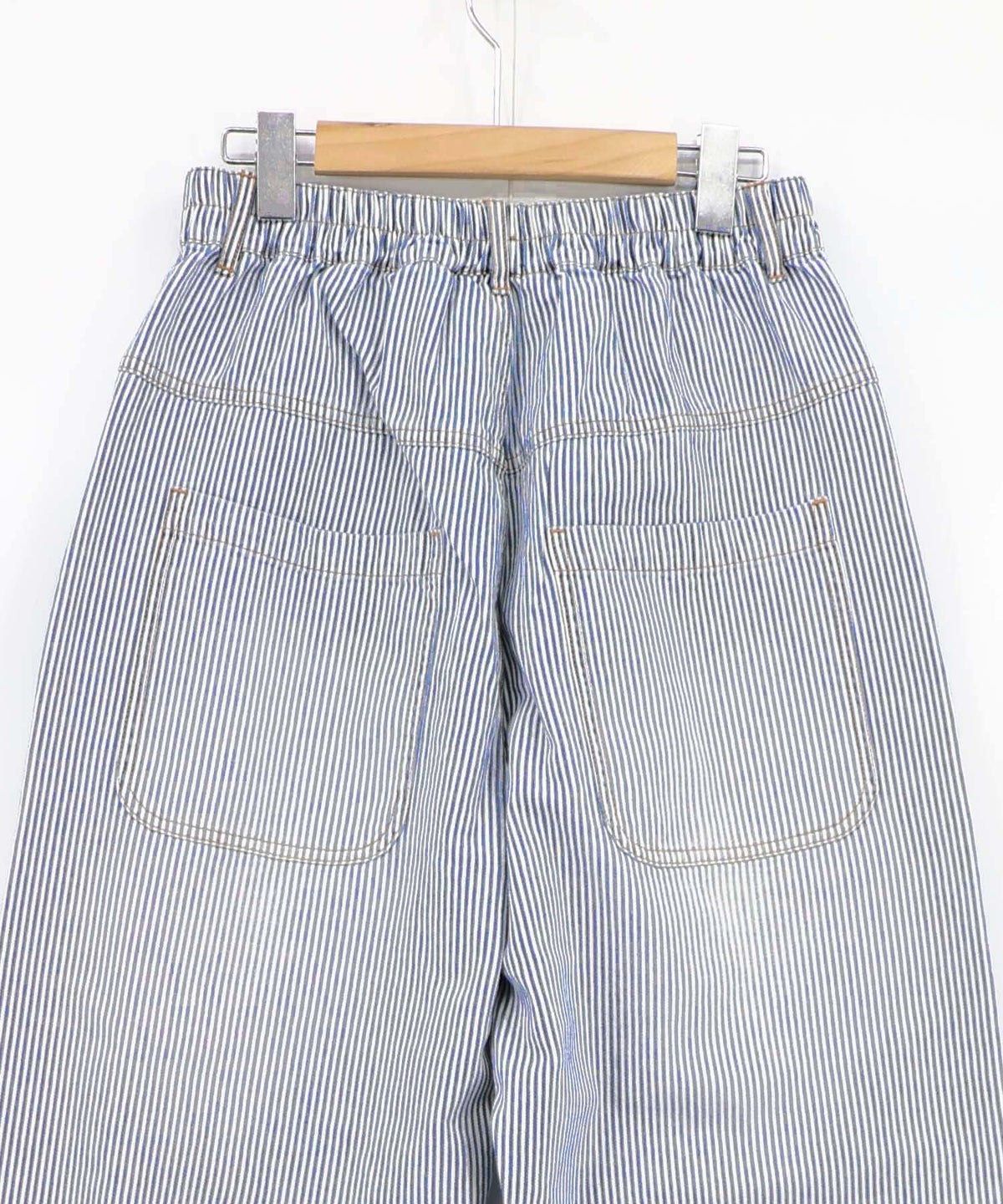 ヒッコリーorデニム 膝アップリケパンツ-24