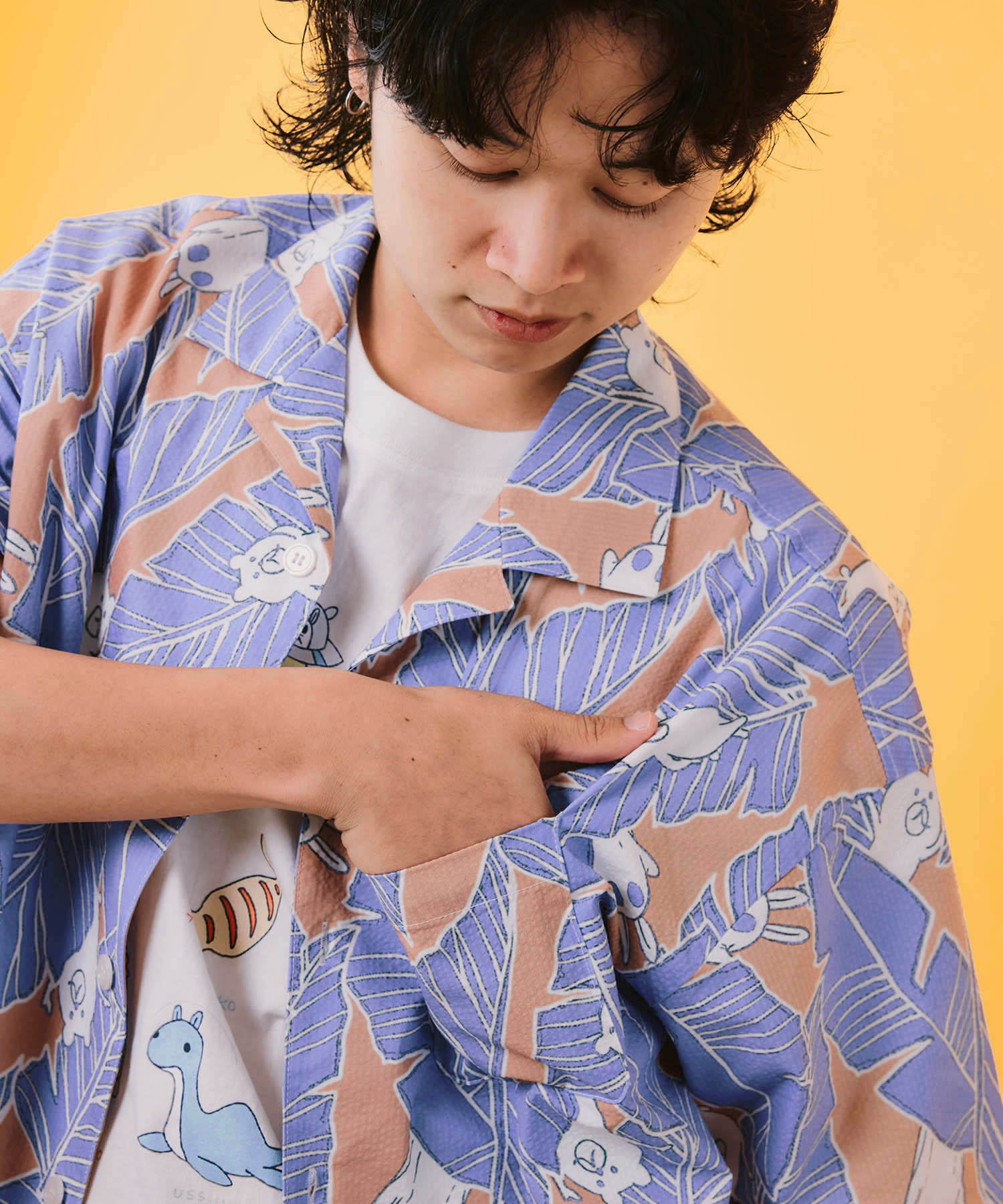 362113：Parityキャラ トロピカルリーフ柄シャツの通販-ScoLar