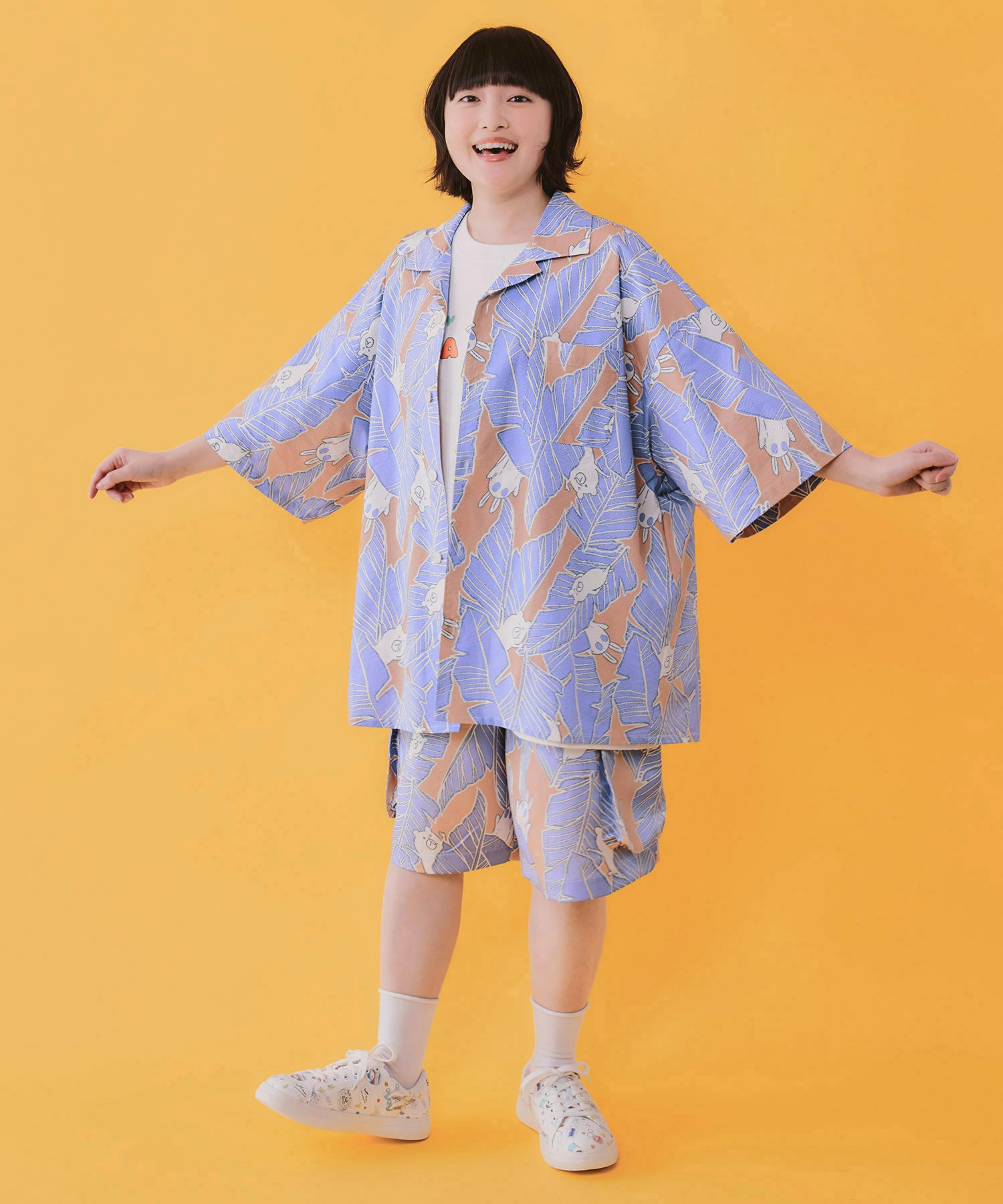 362113：Parityキャラ トロピカルリーフ柄シャツの通販-ScoLar