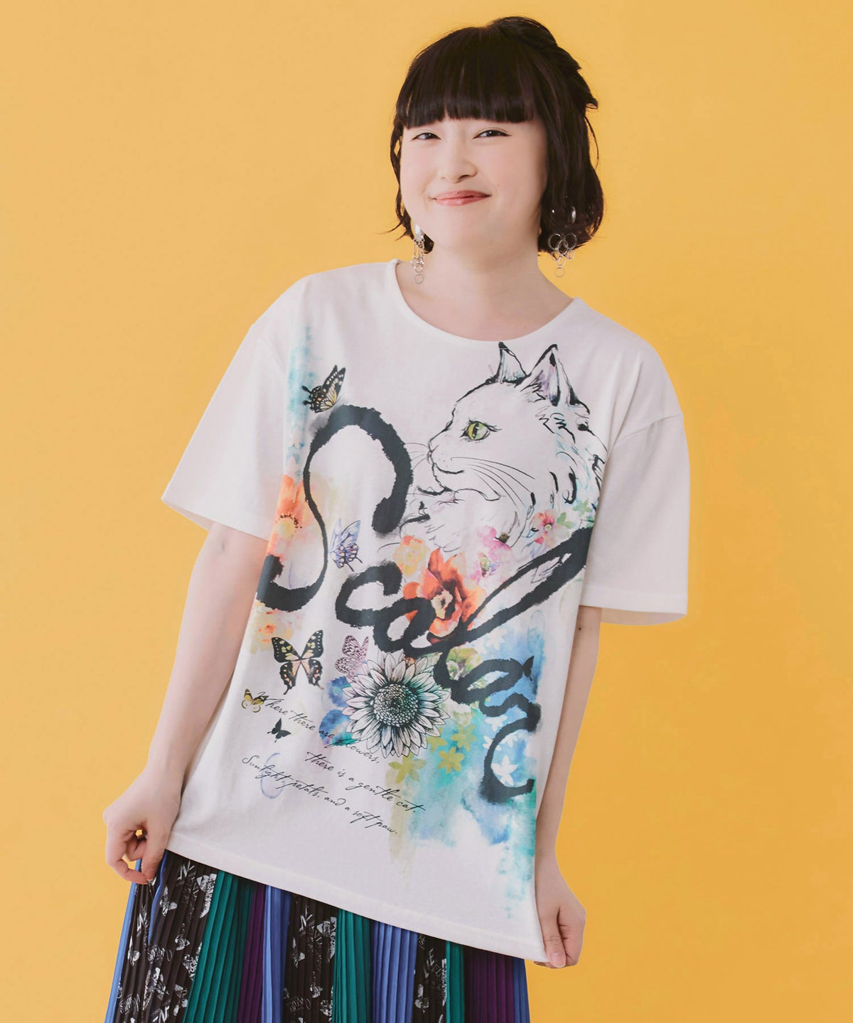 花ネコScoLarロゴ 接触冷感プルオーバー-1