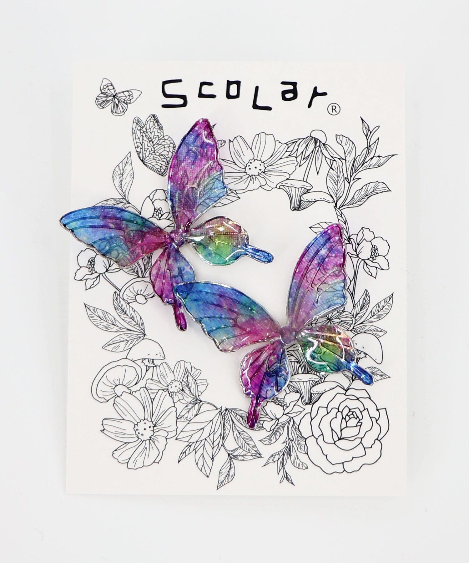 662333：グラデーション蝶々ピアスの通販-ScoLar