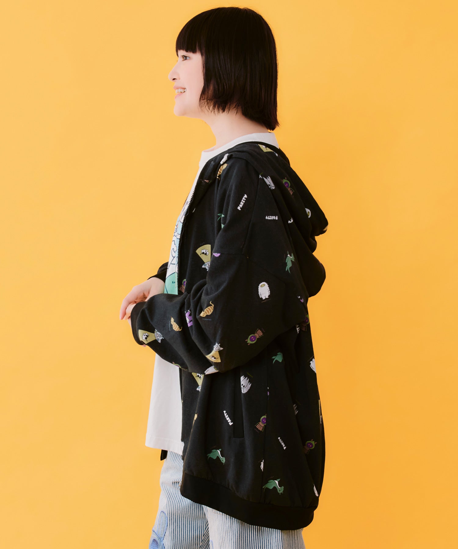 362110：UMA・UAP集合柄 接触冷感パーカーの通販-ScoLar