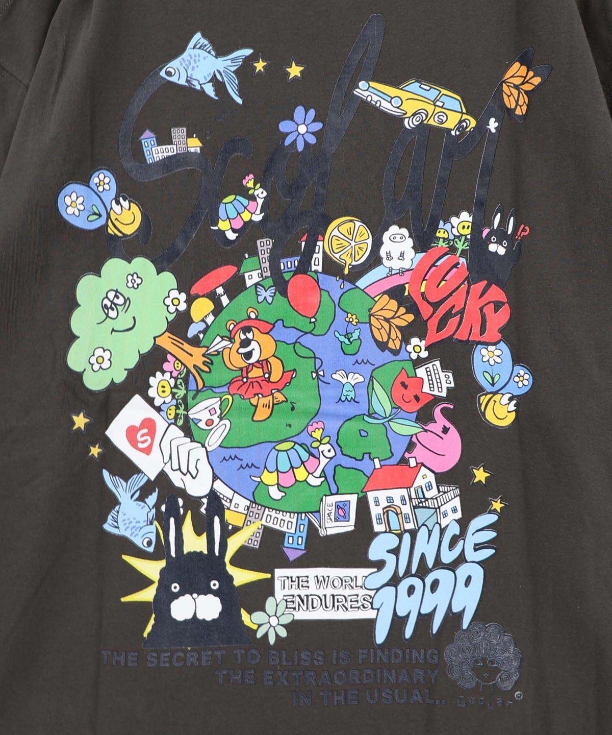 カートゥーン風 スカラーワールド柄Tシャツ-13