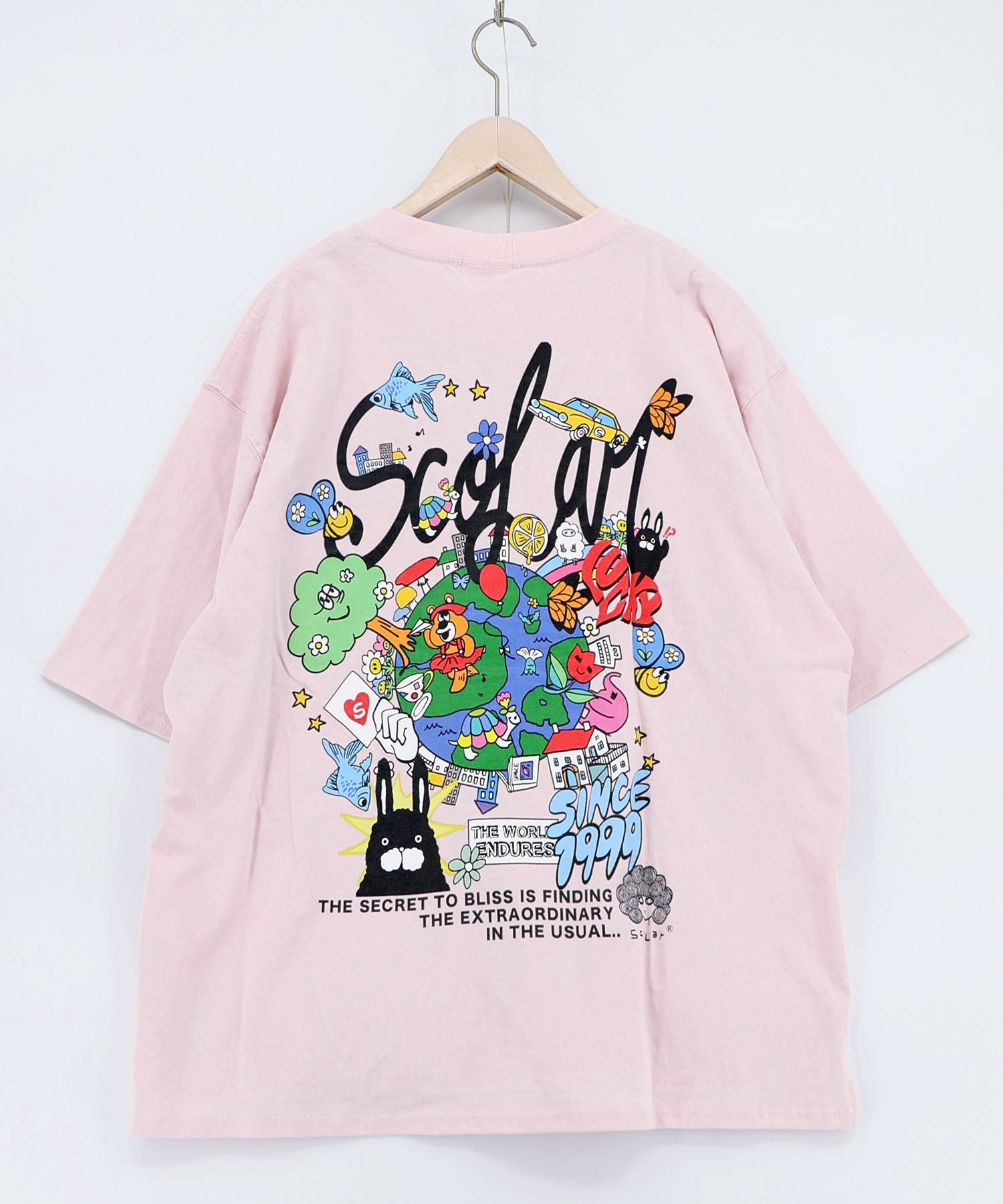 162666：カートゥーン風 スカラーワールド柄Tシャツの通販-ScoLar