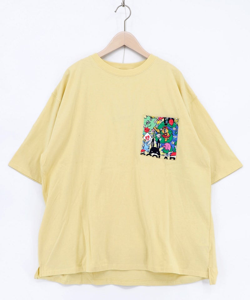 カートゥーン風 スカラーワールド柄Tシャツ-17