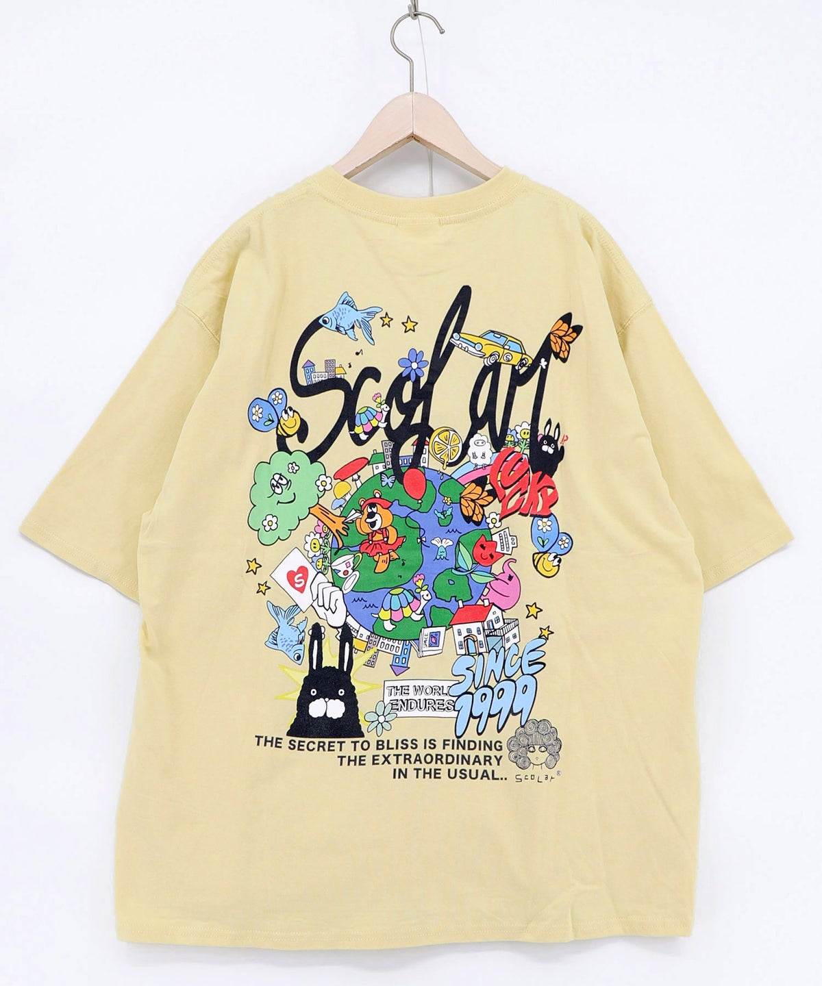 カートゥーン風 スカラーワールド柄Tシャツ-18