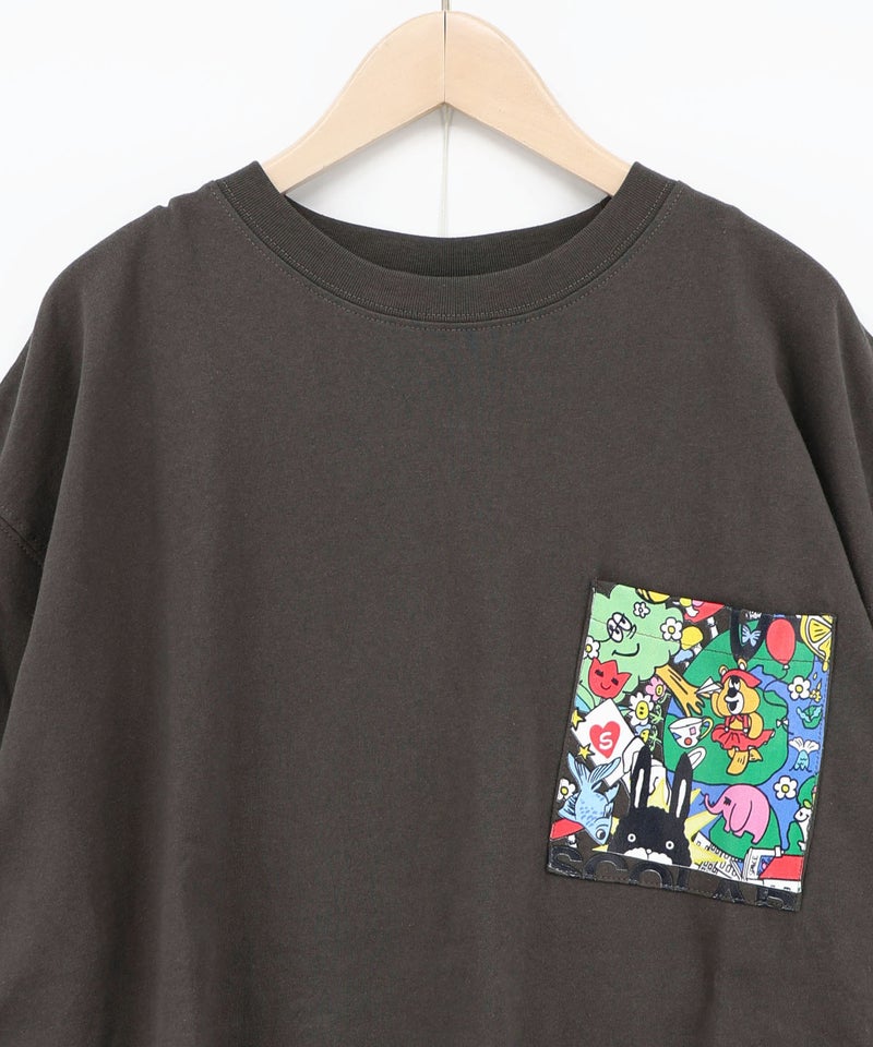 カートゥーン風 スカラーワールド柄Tシャツ-20
