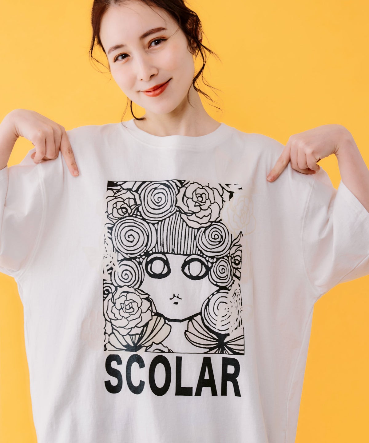 色づくスカラーちゃんUVプリントTシャツ-3