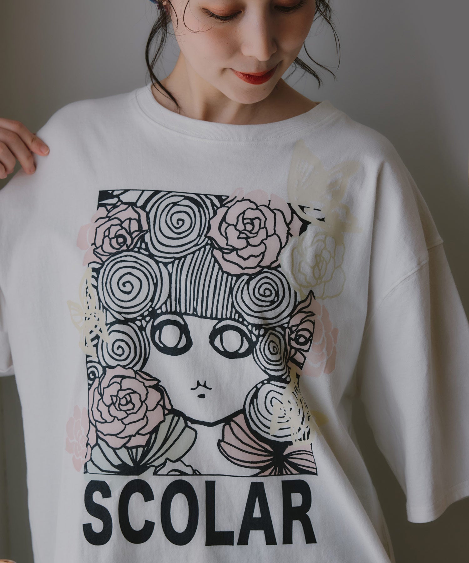 162665：色づくスカラーちゃんUVプリントTシャツの通販-ScoLar