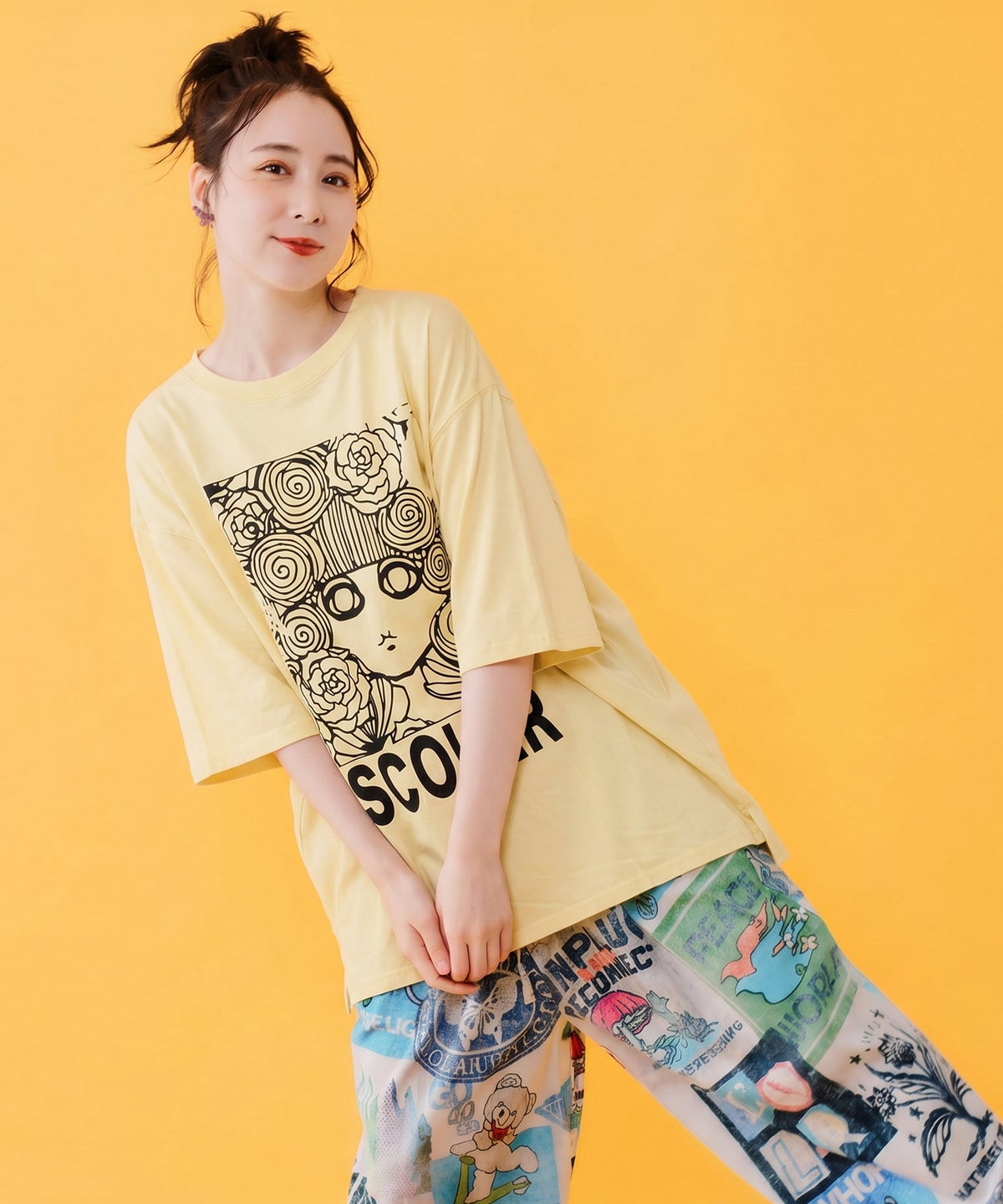 色づくスカラーちゃんUVプリントTシャツ-9