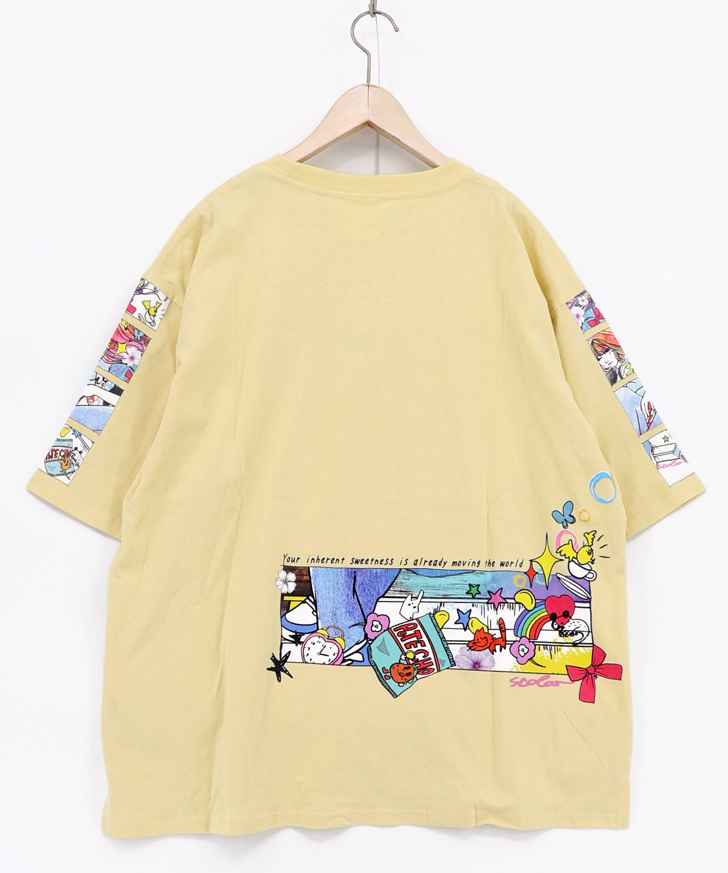 162664：カラフルストリートガール柄Tシャツの通販-ScoLar