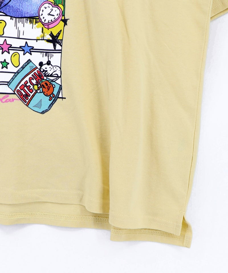 カラフルストリートガール柄Tシャツ-24