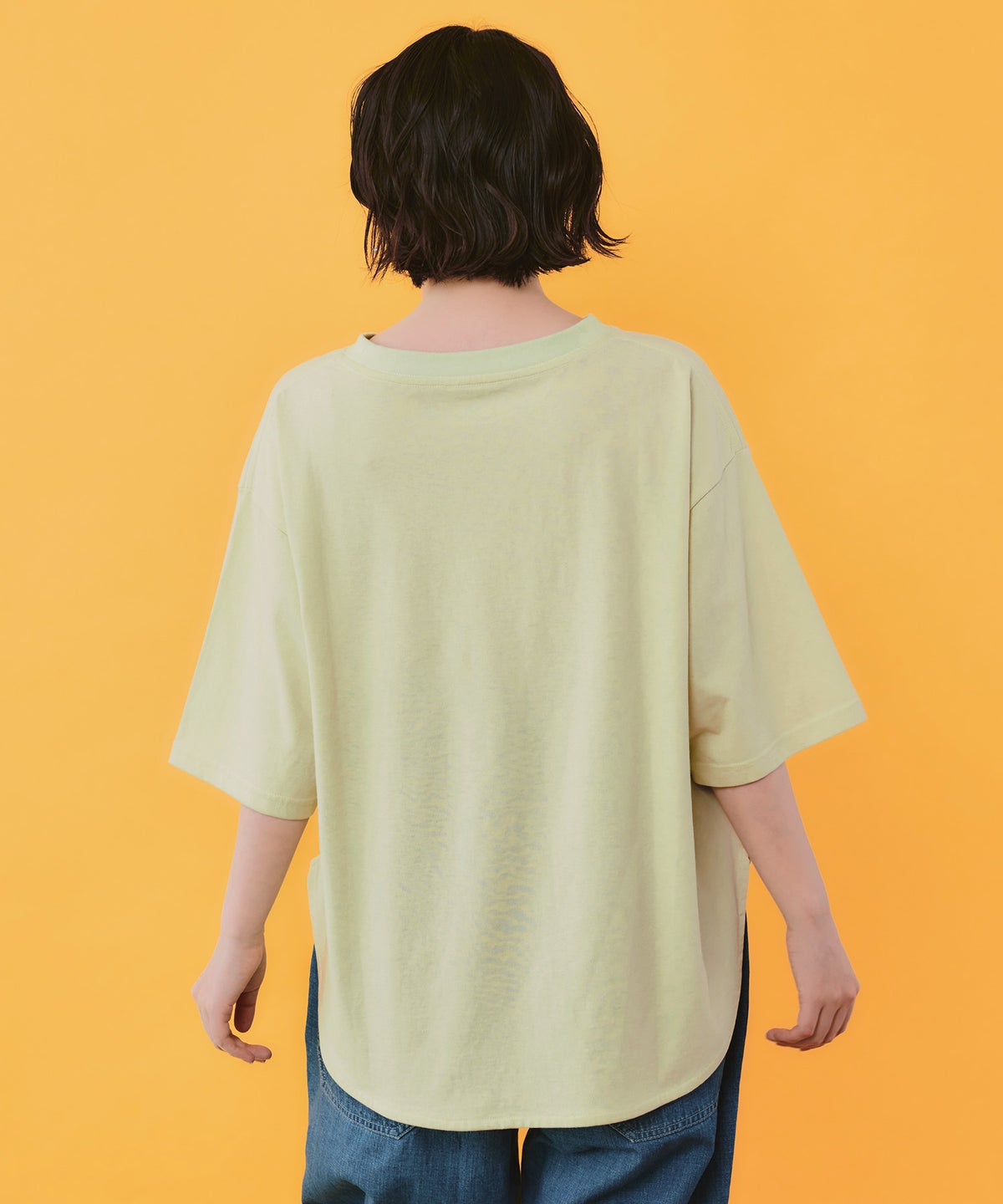花ネコ×スカラーナンバー柄 接触冷感Tシャツ-4