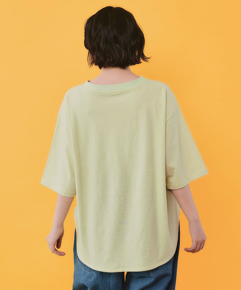 花ネコ×スカラーナンバー柄 接触冷感Tシャツ-4
