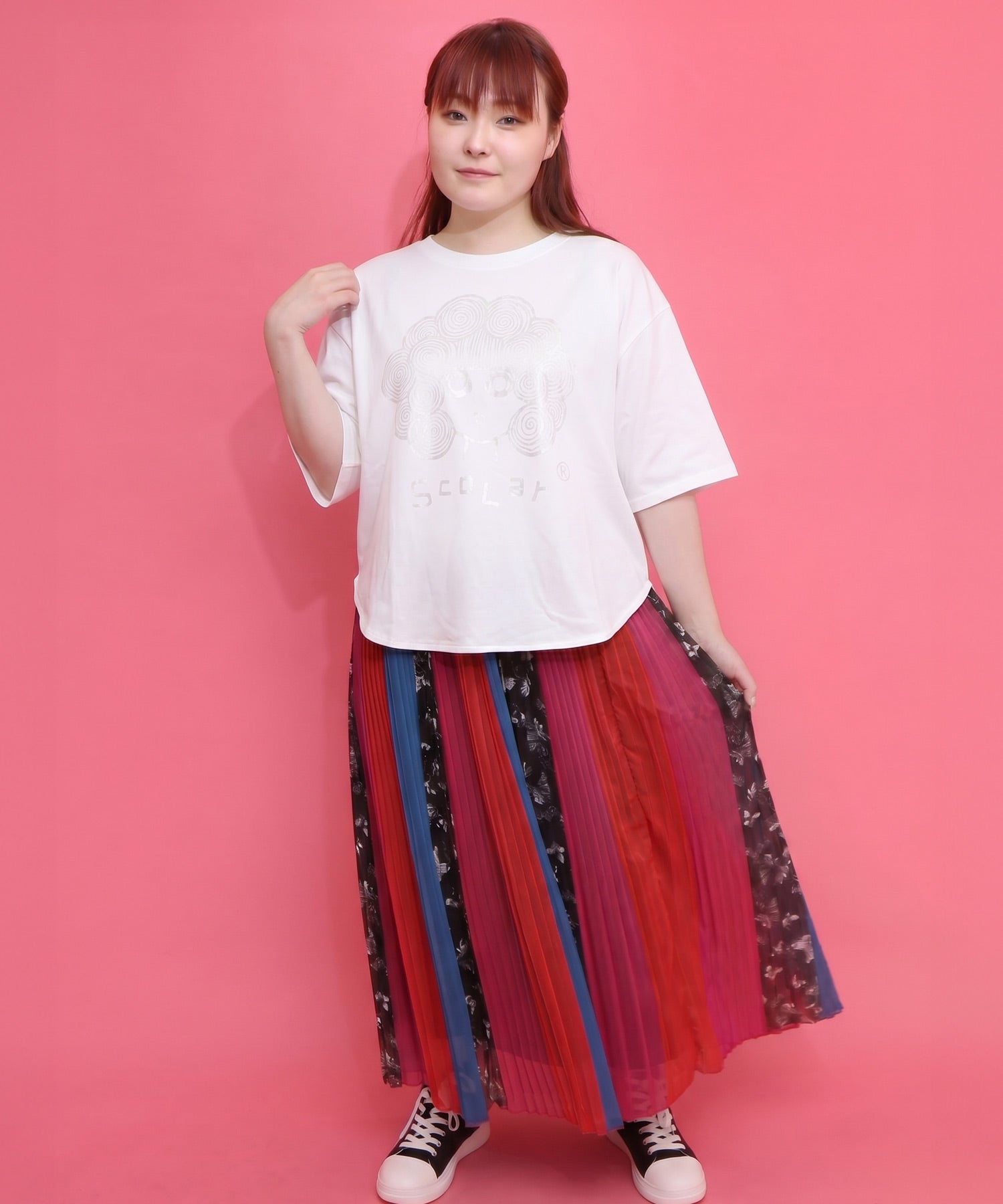 162654：オーロラ箔プリントスカラーちゃん 接触冷感Tシャツの通販-ScoLar