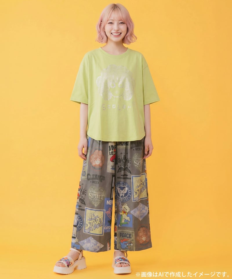 オーロラ箔プリントスカラーちゃん 接触冷感Tシャツ-2