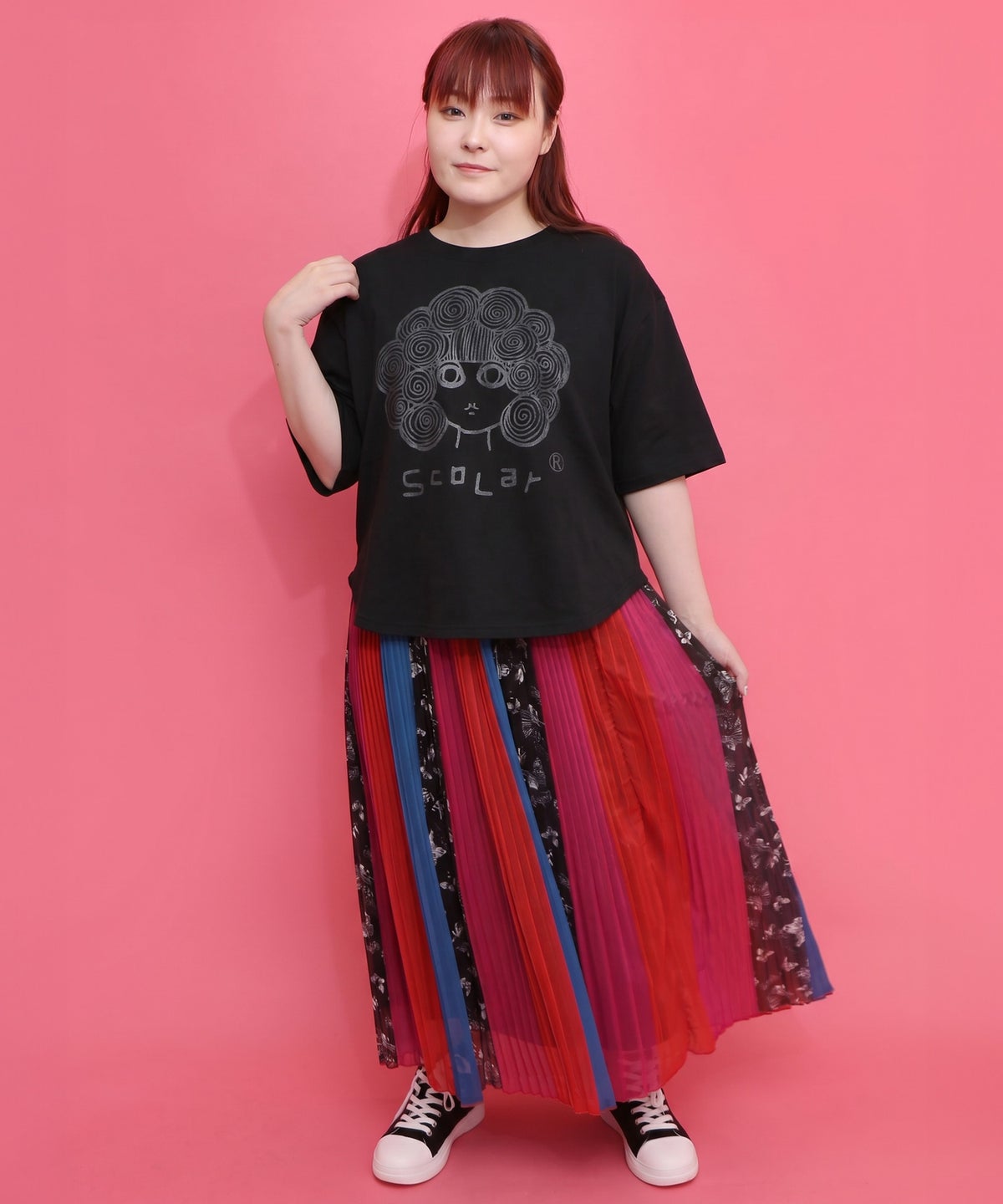 オーロラ箔プリントスカラーちゃん 接触冷感Tシャツ-4