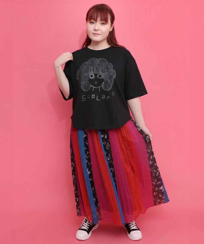オーロラ箔プリントスカラーちゃん 接触冷感Tシャツ-4