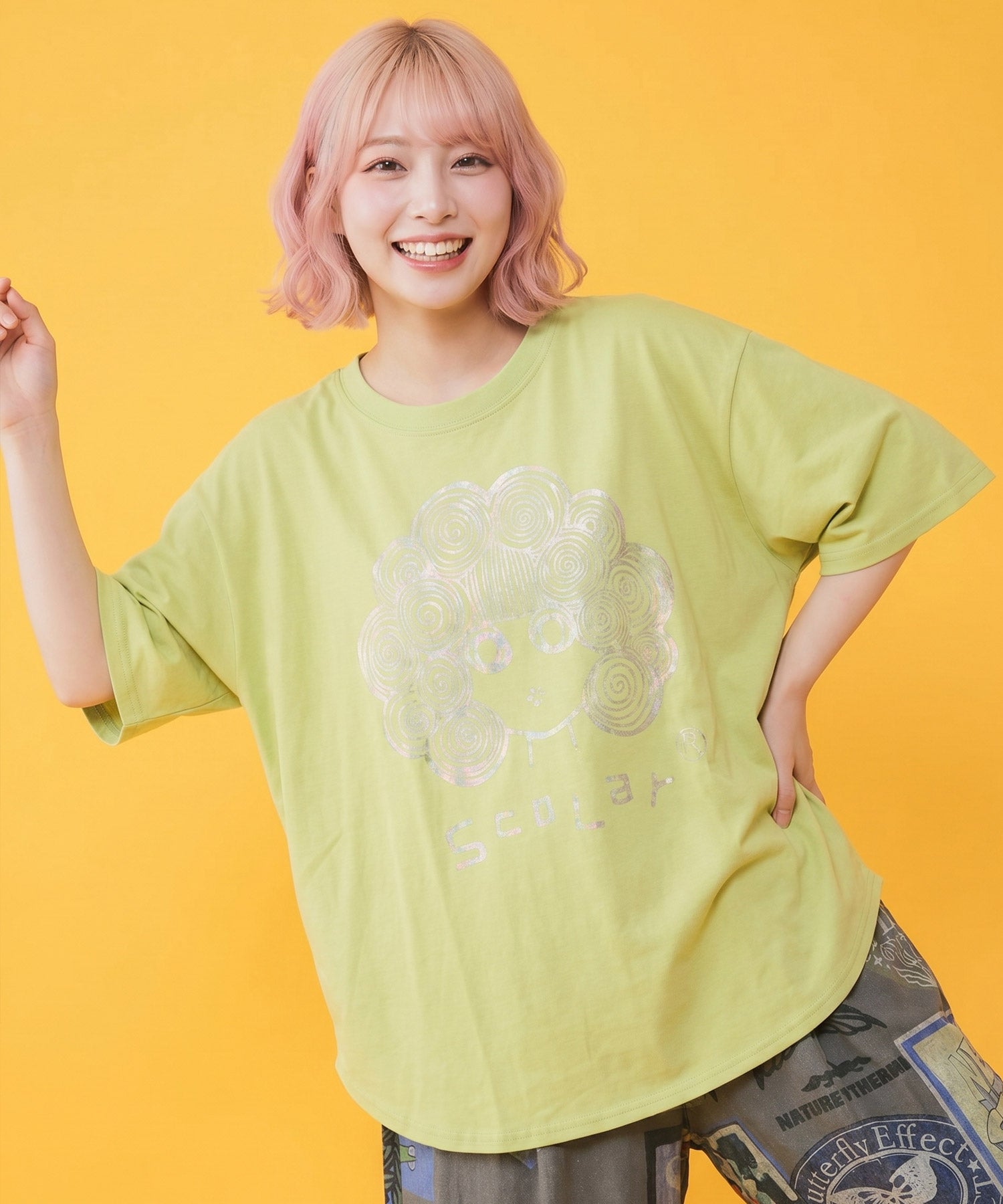 たーちゃんキラキラでキュートです♪★パライバカラーベリル★オーダー 162654：オーロラ箔プリントスカラーちゃん 接触冷感Tシャツの通販-ScoLar