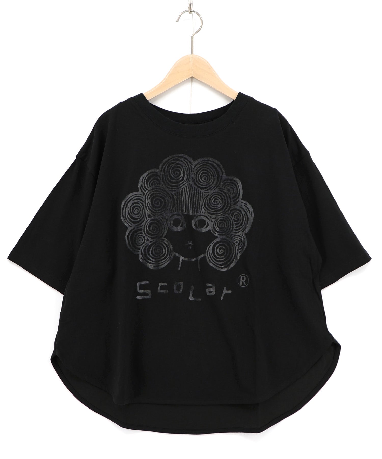 お洋服 ちゃえ様 セット 接触冷感Tシャツの通販-ScoLar 162654：オーロラ箔プリントスカラーちゃん トップス