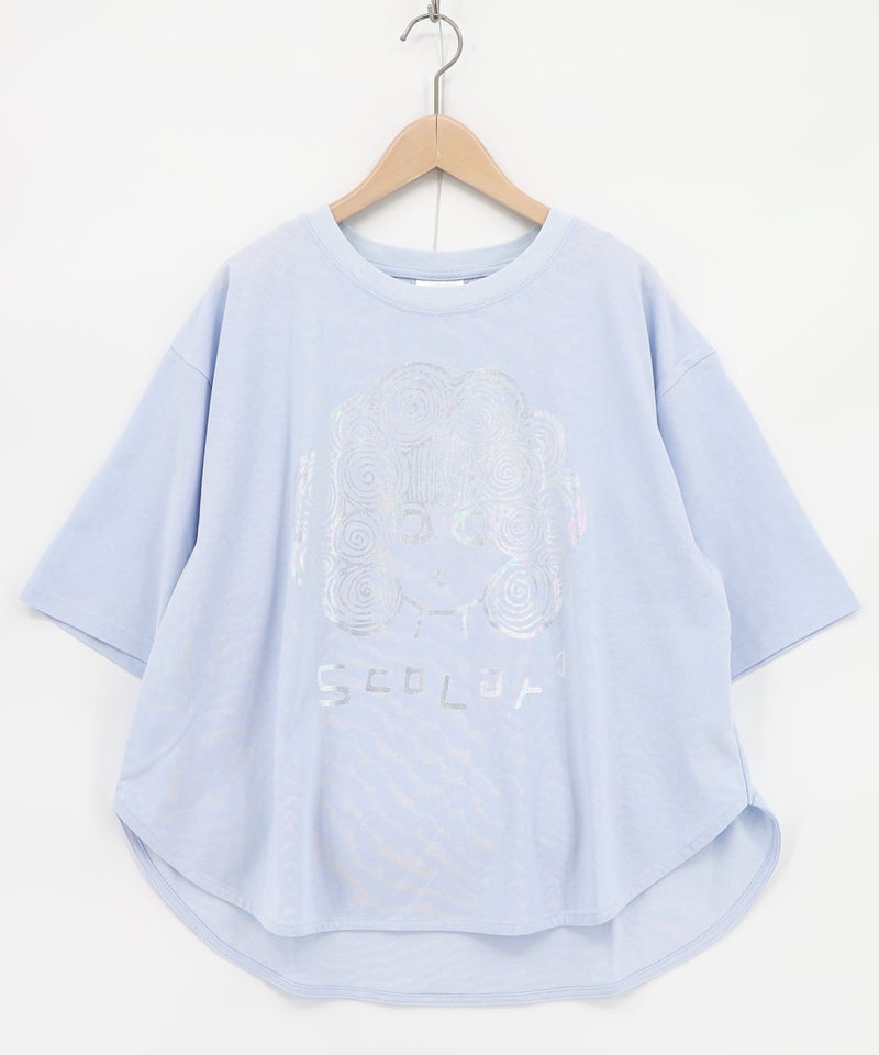 オーロラ箔プリントスカラーちゃん 接触冷感Tシャツ-11